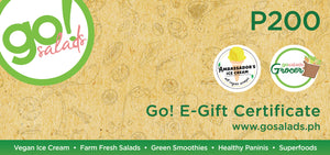 Go! Salads E-Gift Certificate ₱200 - Go! Salads Grocer