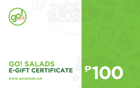 Go! Salads E-Gift Certificate ₱100 - Go! Salads Grocer